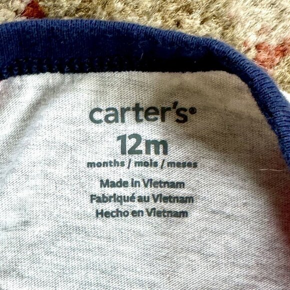 Carter's Raglan Appliqué Romper - Picture 3 of 5